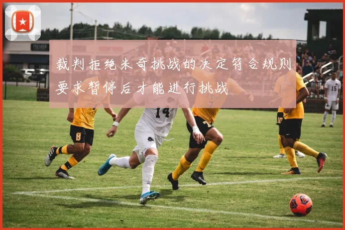 裁判拒绝米奇挑战的决定符合规则要求暂停后才能进行挑战